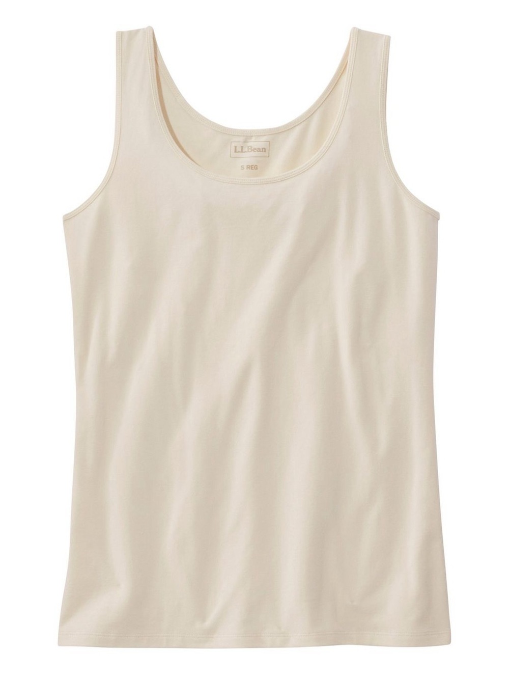 LL Bean Unshrinkable Layering Tank Bundle of Three White Gray Cream Large NEW - Picture 4 of 10